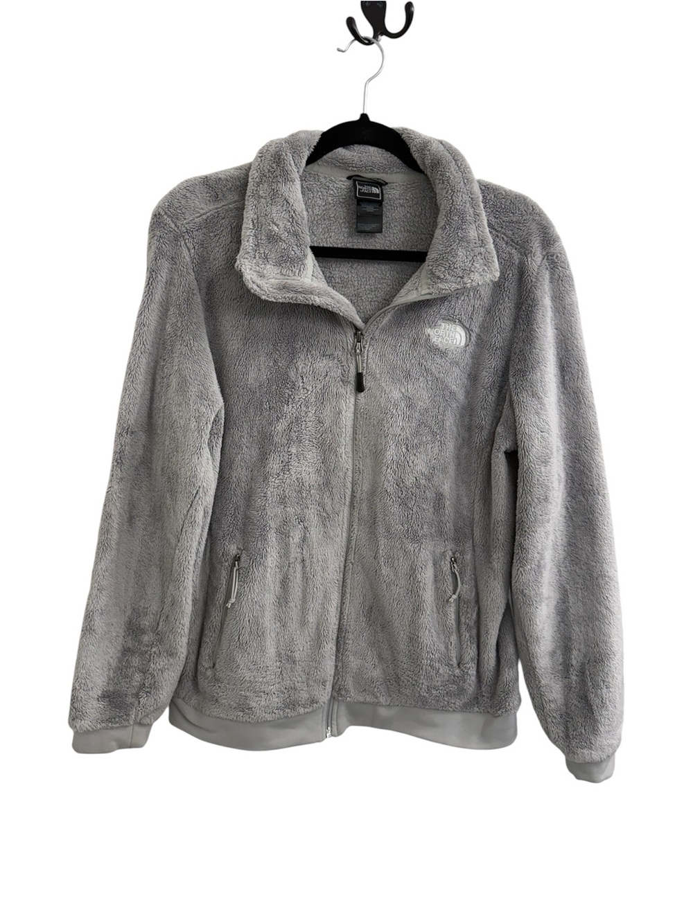 The North Face Women's Grey Osito Fuzzy Fleece Jacket Size Large